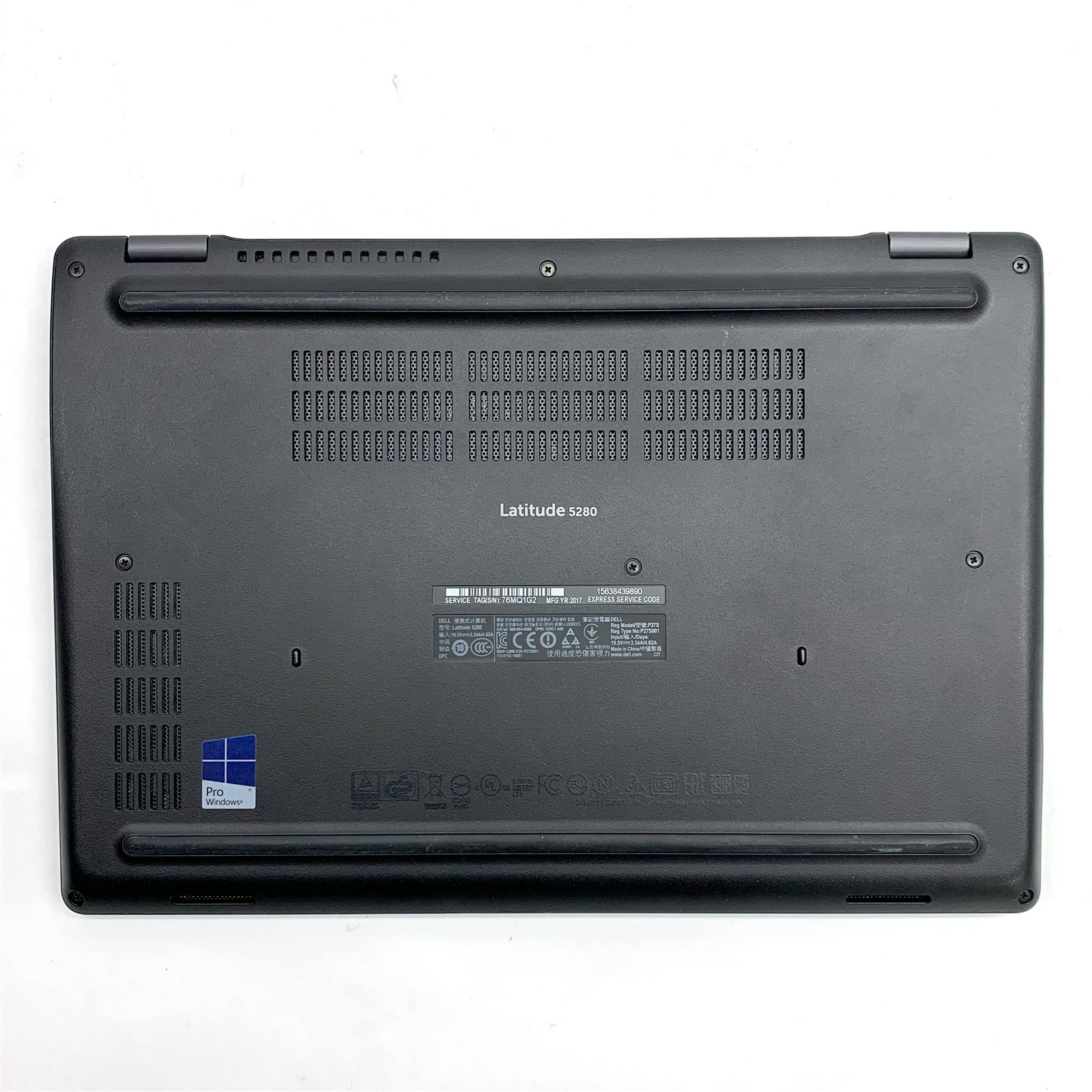 Dell Latitude 5280 12.5″ Intel i5-7300U 2.6GHz No Ram SSD Damaged Port For Parts