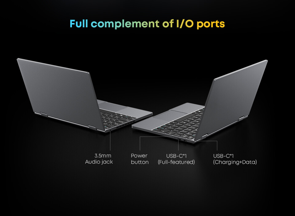 CHUWI 10.51” MiniBook X Windows 11 Laptop LPDDR5 12GB 512GB SSD Intel N5100