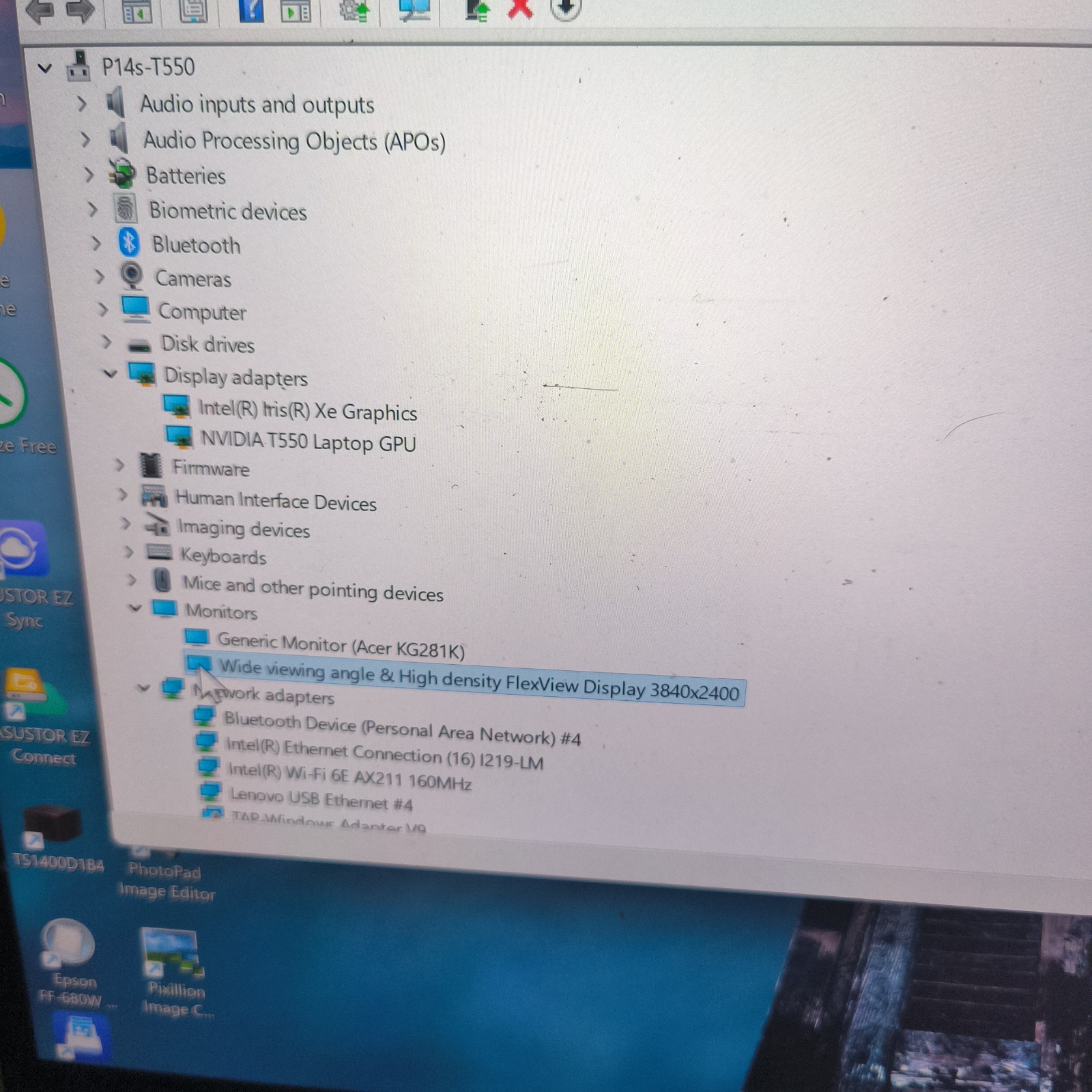 Lenovo ThinkPad P14s 4K UHD, i7-1280P 14 cores, 32GB 1TB, NVIDIA T550 W11Pro