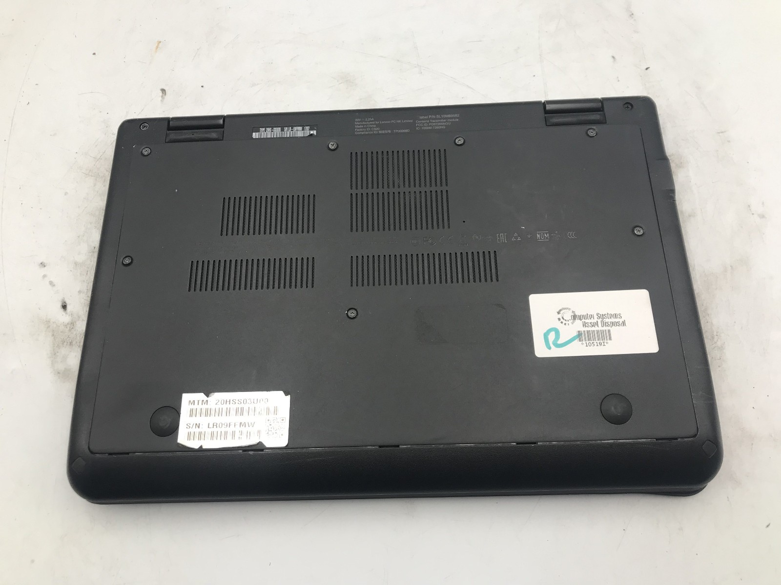 LENOVO THINKPAD YOGA 11E -BOOTS TO BIOS- INTEL CELERON N3450 – NO RAM – READ -BB