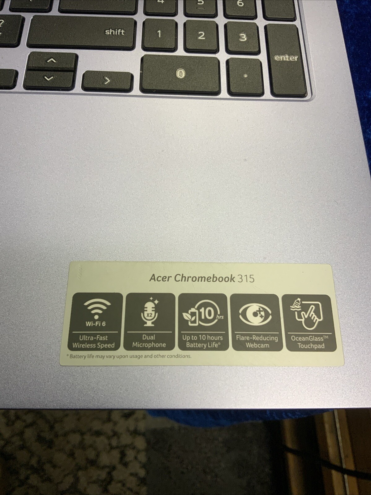 USED ACER CB315-4H SERIES MODEL N21Q9 CHROMEBOOK LAPTOP (QUI002370) Case Inc