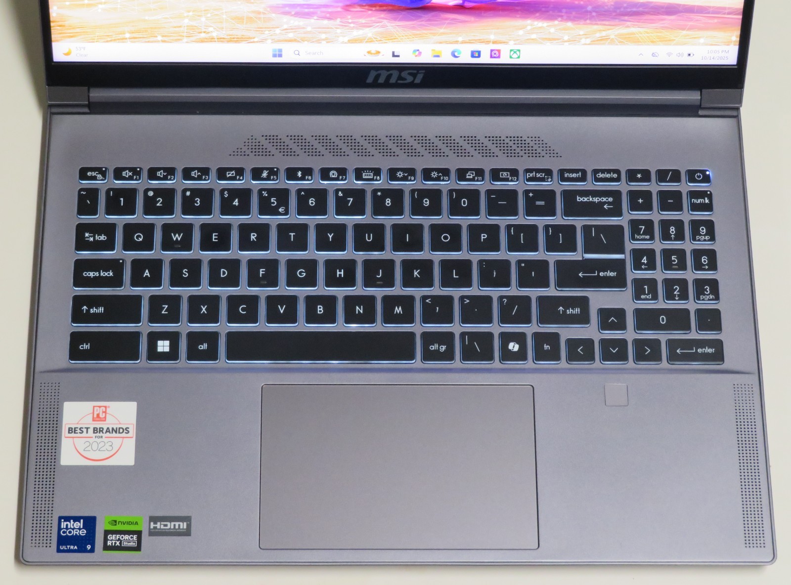 MSI Creator 16 AI Studio A1VHG 16.0″UHD+ Core Ultra 9 185H 32GB 1TB RTX 4080