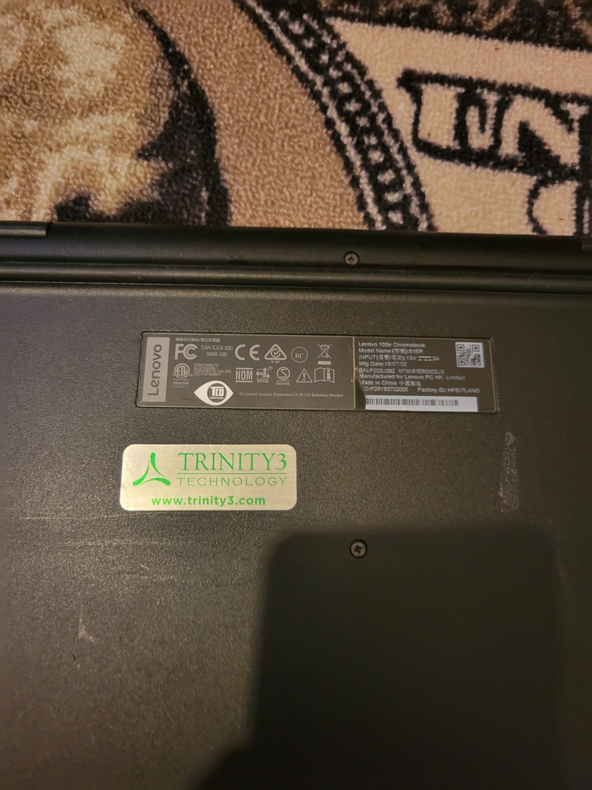 Lenovo 100e Chromebook 11.6″ AMD A4-9120C 4GB 32GB eMMC Black Webcam USB-C