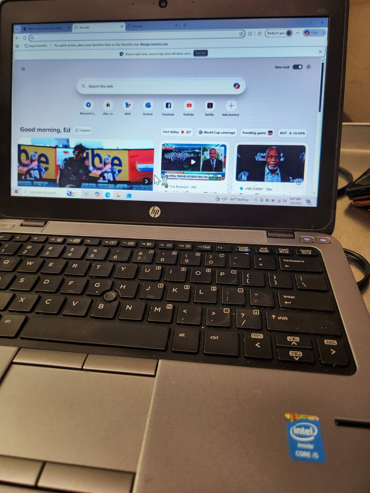 HP EliteBook 820 G1 Intel Core i5-4200U 8GB 500GB HDD W10/Good Battery & AC Pwr