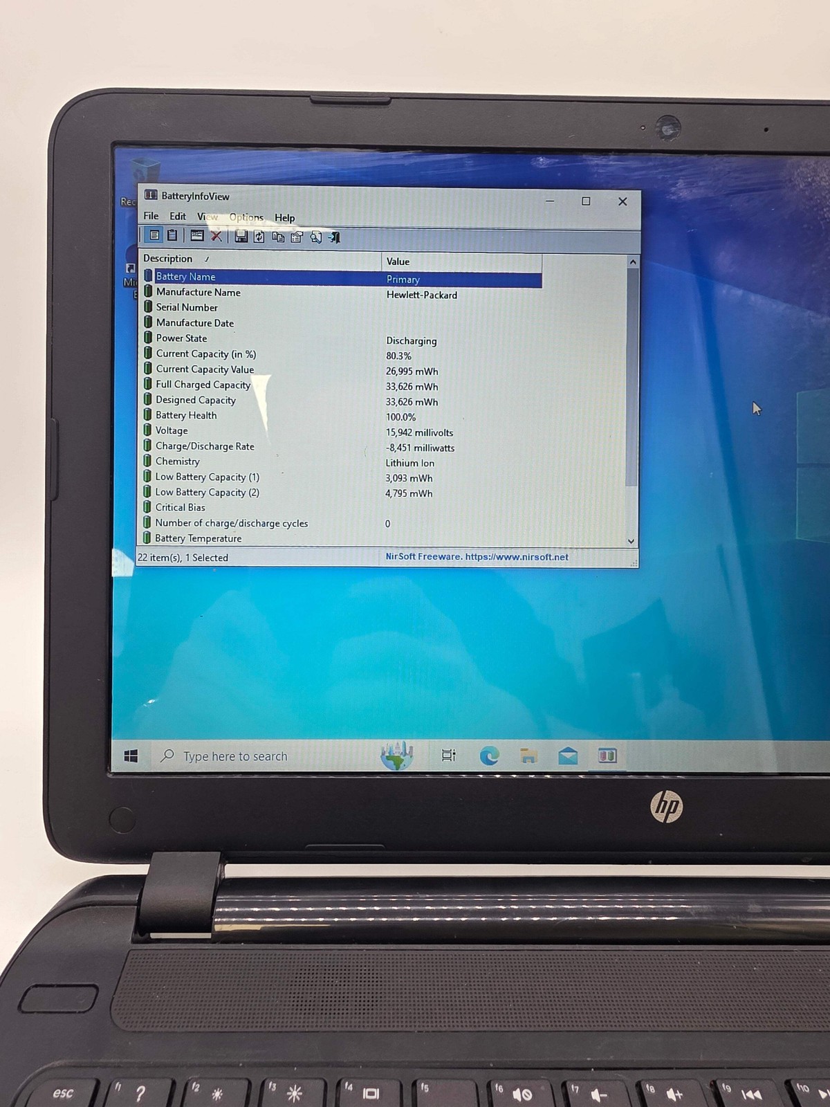 HP 15-1223wm Intel Celeron CPU N3050 4GB RAM 500GB 15-inch Laptop Used