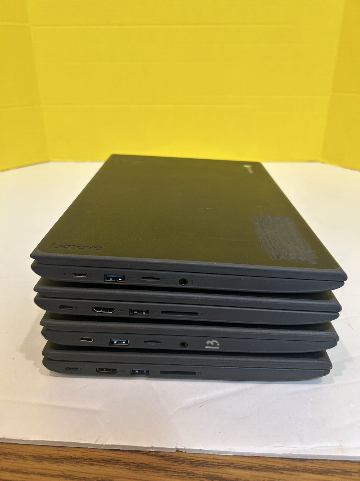 Lot of 4 Lenovo 100e Chromebook 2nd Gen MTK 4GB 32GB For Parts Rep