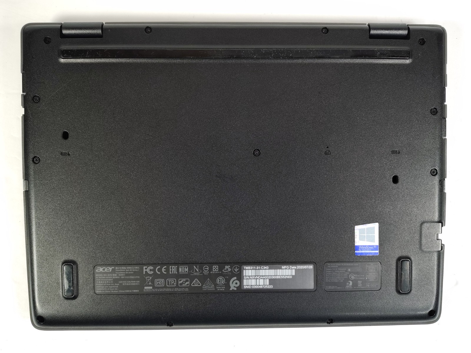 Acer TravelMate B3 B311-31 Laptop PC Computer w/Charger & Case – Windows 11 Pro