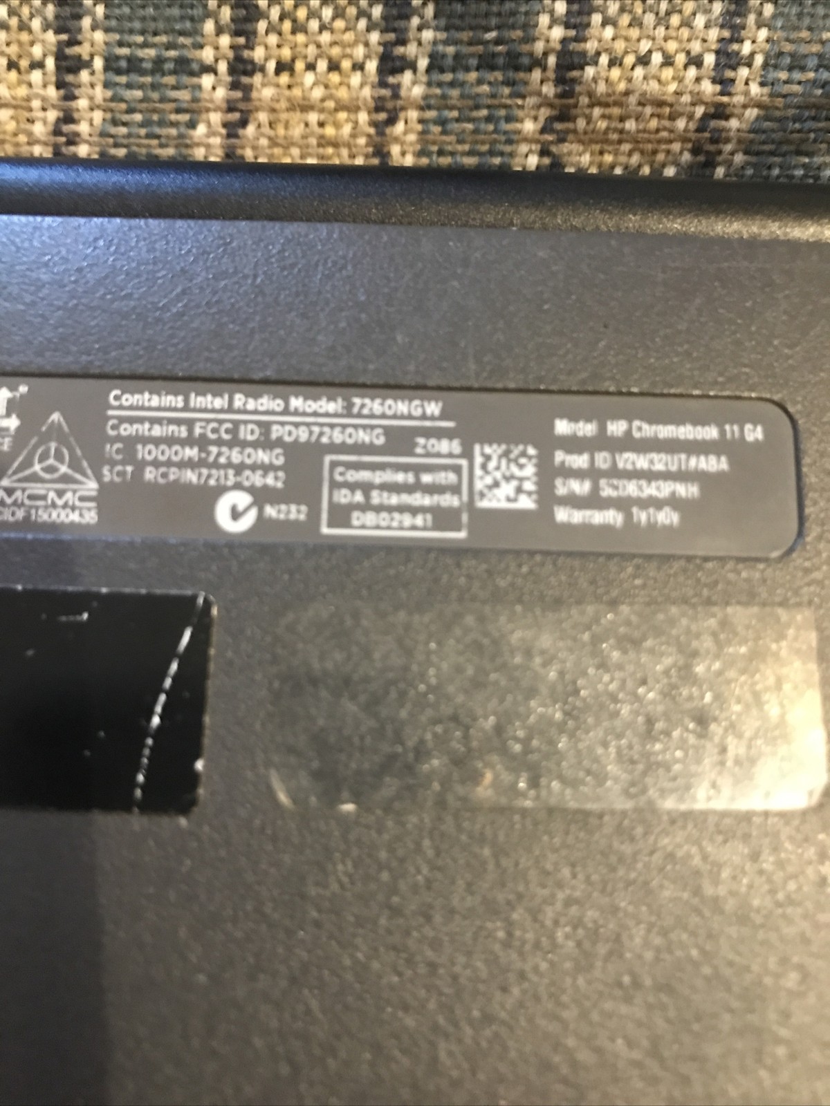 HP Chromebook 11 G4 Laptop Celeron 2GB Ram 16GB SSD Chrome HDMI
