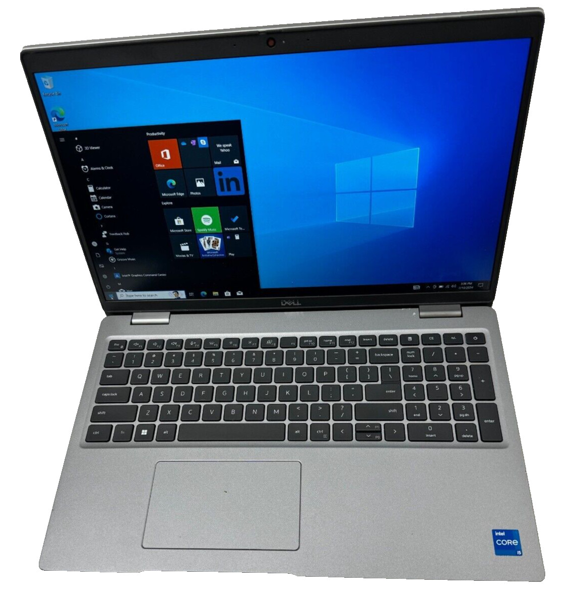 Dell Precision 3560 Laptop 2.6 GHz i5-1145G7 8GB 256GB SSD Webcam