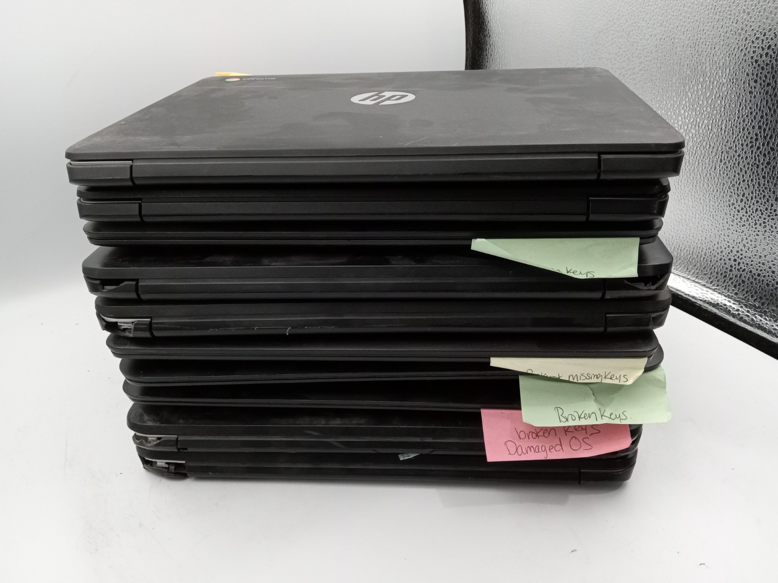 Lot of 10 – HP Chromebook 11 G3 G4 G5 11″ Laptop -FOR PARTS -VARIOUS ISSUES -RR