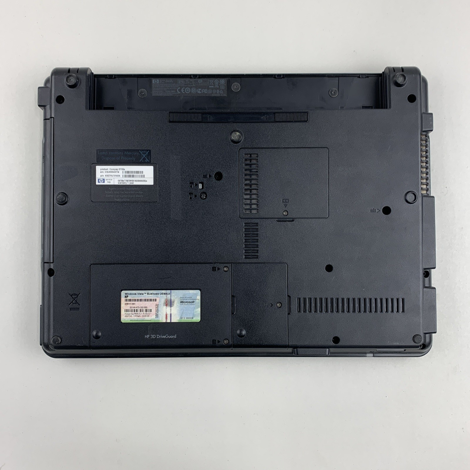 HP Compaq 6370s Core 2 Duo T5870 2.00GHz 2GB RAM 15.6″ No Battery No HDD No OS
