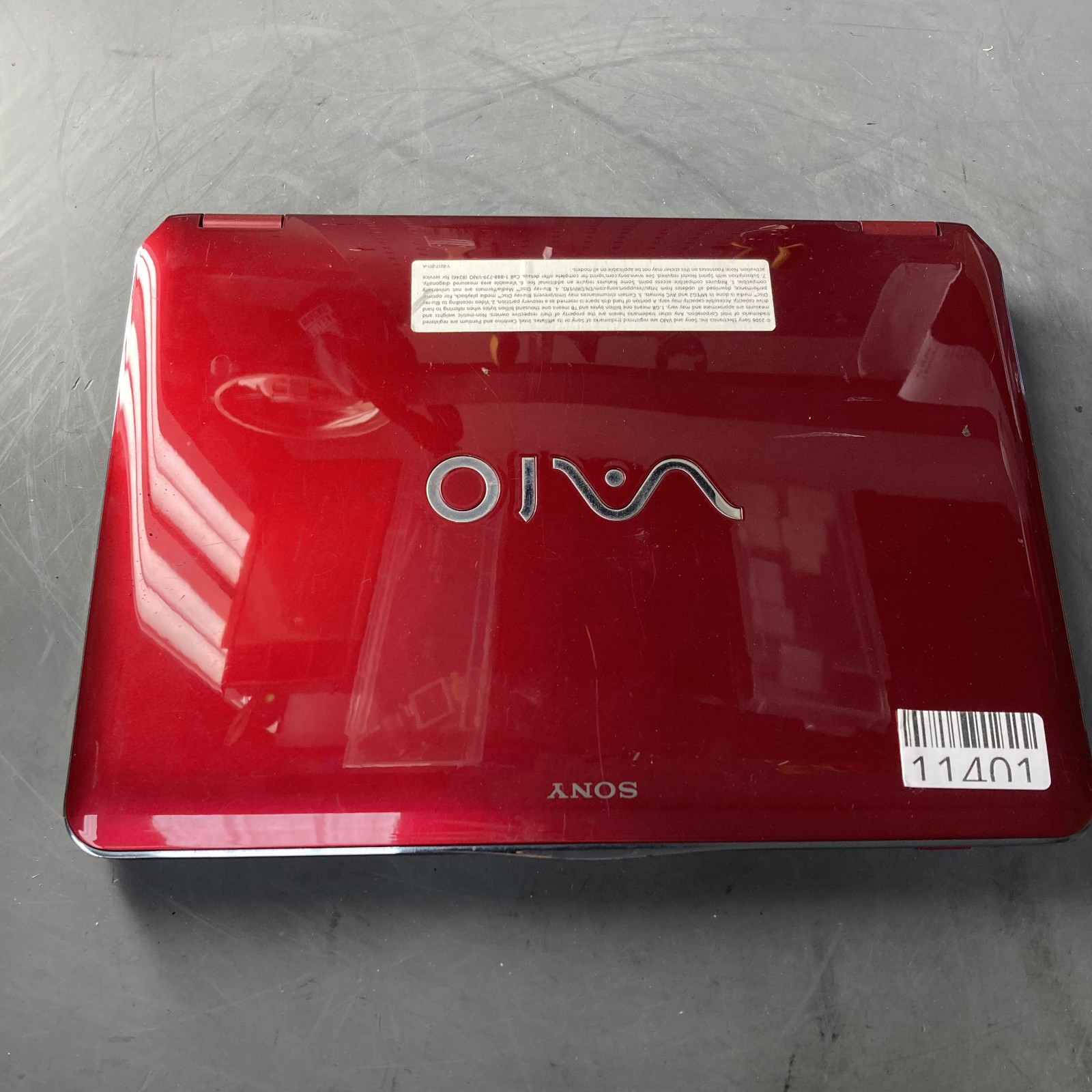 RED Sony Vaio VGN-CS190 14.1″ Laptop Core 2 Duo 2GHz 3GB RAM 250GB HDD Vista