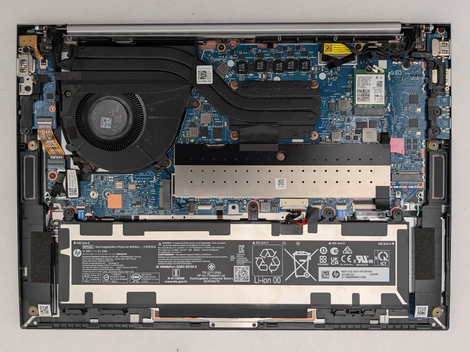 HP EliteBook 840 G9 14″ I7-1270P Backlit Warranty Motherboard Palmrest *READ*