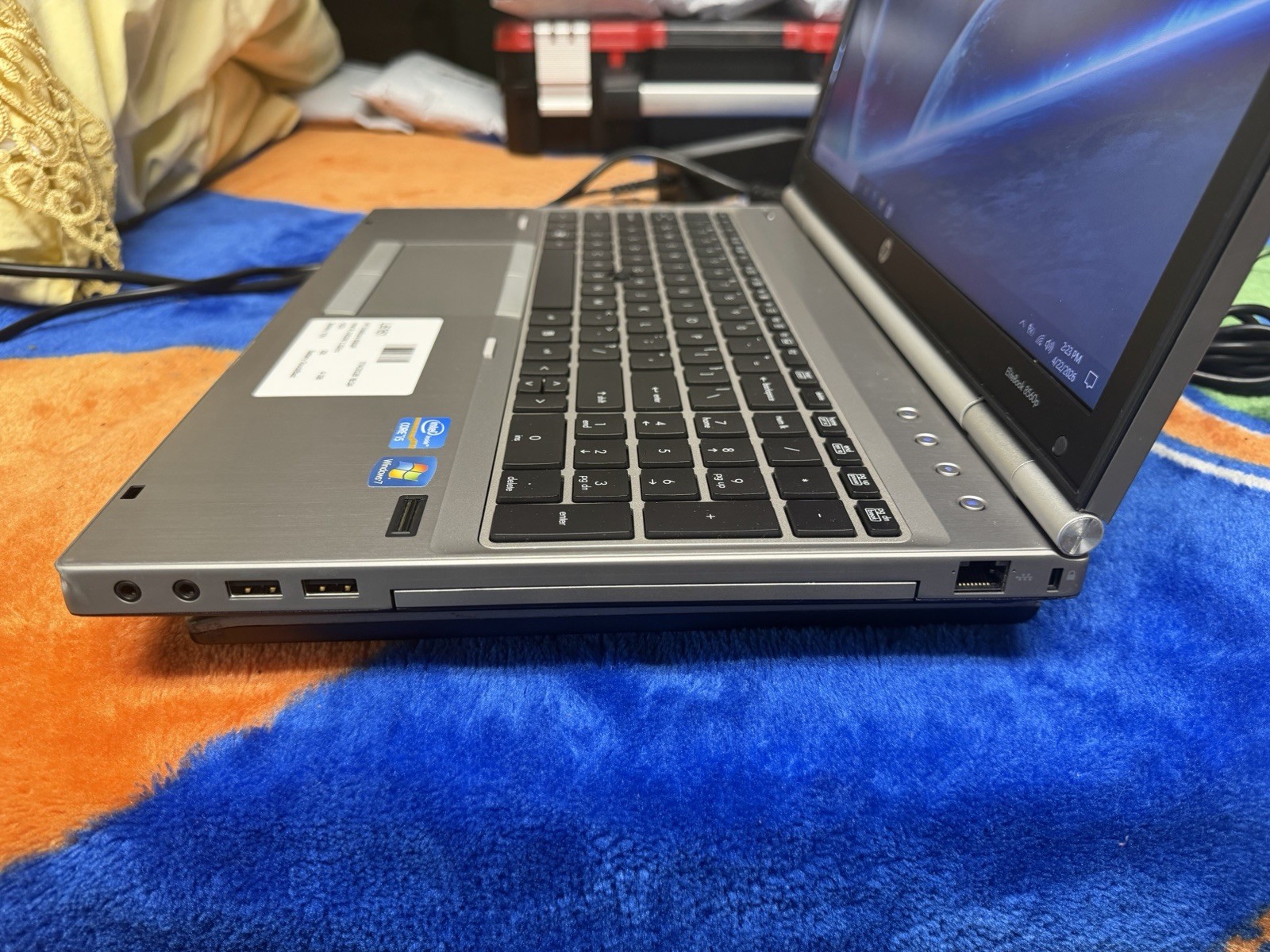HP EliteBook 8560p 15.6″ Laptop Intel i5 @2.6GHz 4GB RAM 220 GB SSD DVDRW #269