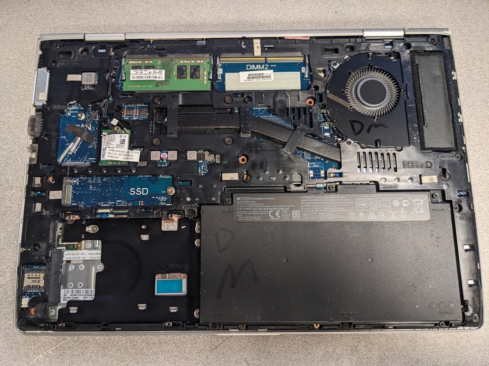 HP PROBOOK 640 G4 i5-8350U @ 1.70GHz, 8GB RAM, NO HDD/OS
