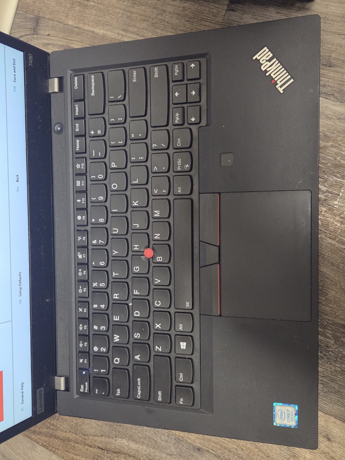 Lenovo ThinkPad T490 Laptop 14-inch Core i7 8th Gen, 16gb Ram, NO SSD