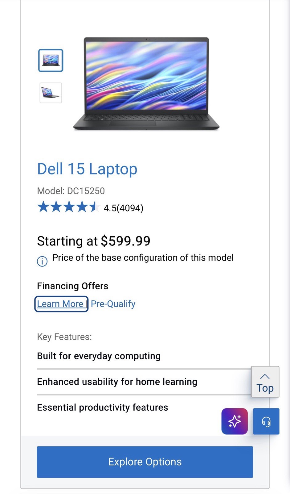 Dell Inspiron 15 3520 Laptop