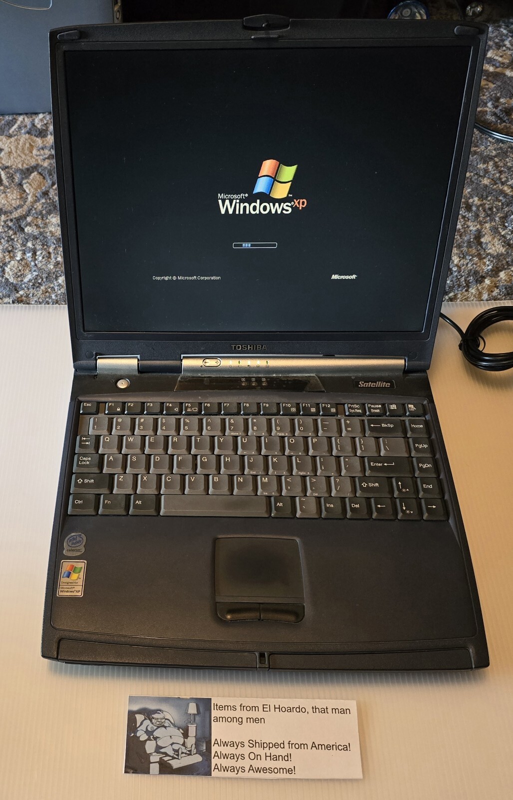 Toshiba Satellite 1000-S157 30GB HDD, 768MB RAM, Celeron 1GHZ READ
