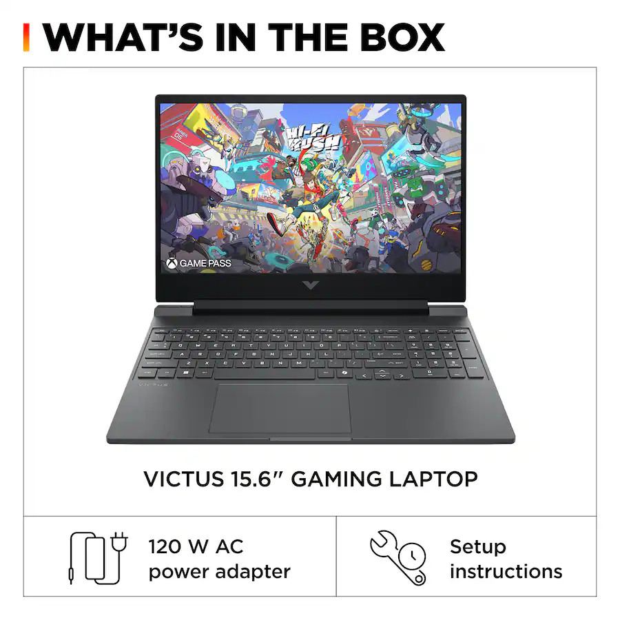 🔥 HP Victus 15.6 Intel i5-13420H/8G/512GB SSD/GeForceRTX3050 Gaming 15-fa2013dx