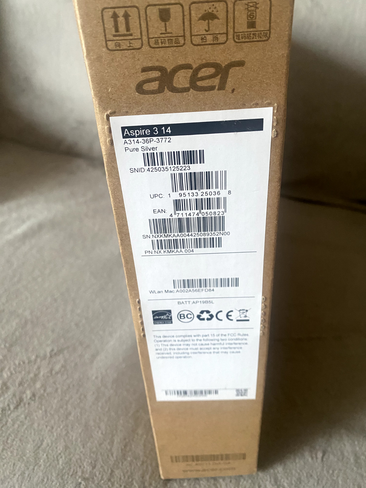 Acer Aspire 3 Intel 3 14 A314-46P-3772 laptop