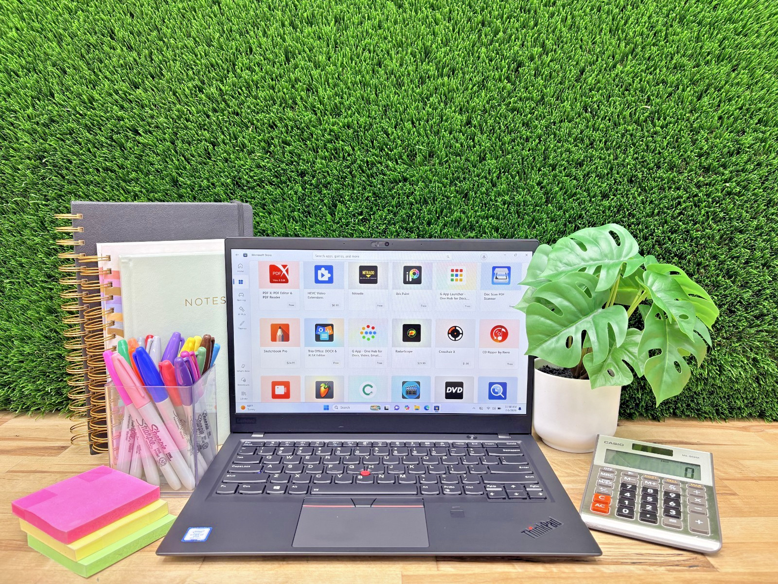 Lenovo ThinkPad X1 Carbon Gen 6 Intel i7-8th Gen 16GB RAM 256GB SSD Win 11 Pro*