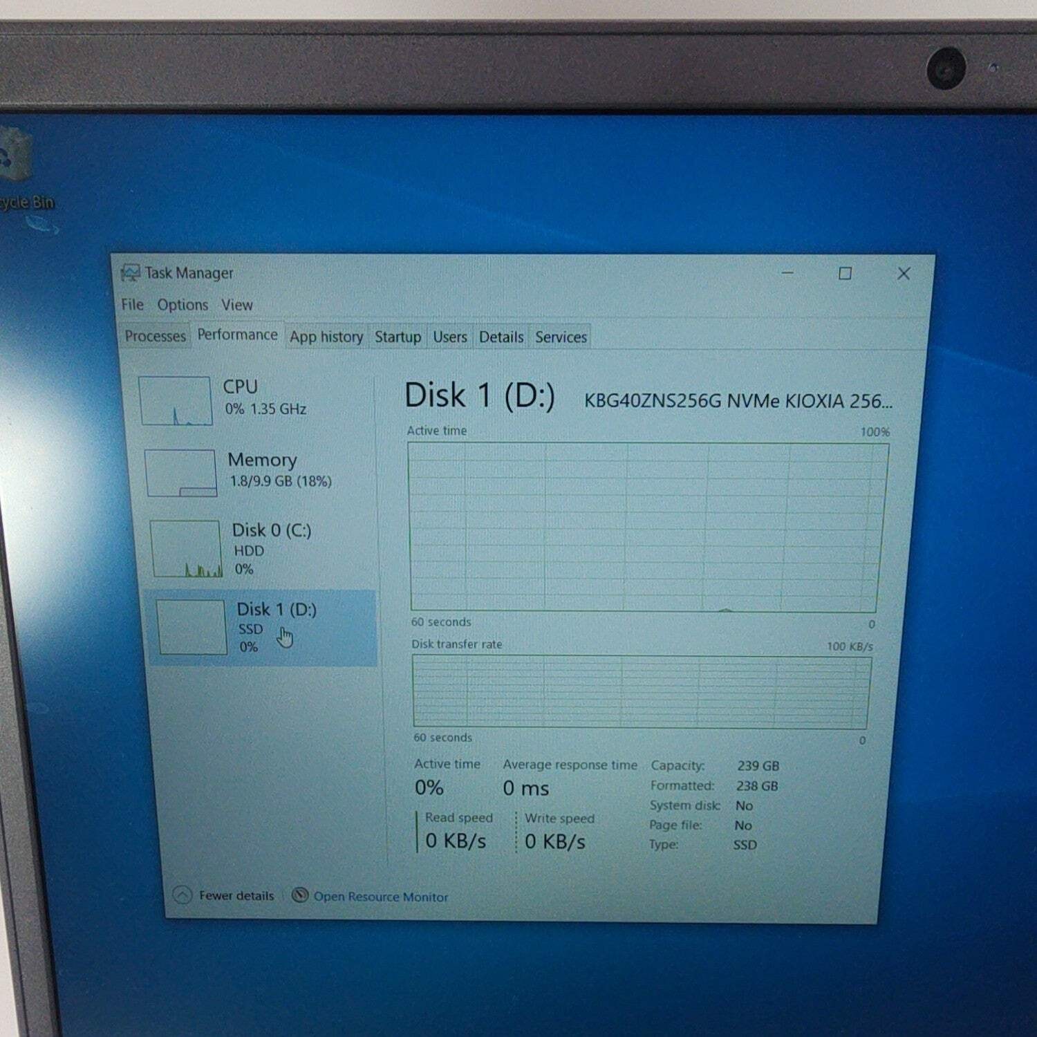 Dell Inspiron 3505 15.6″ Ryzen 5 2500U 2.0GHz 12GB RAM 256GB SSD