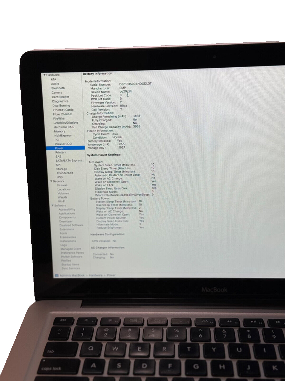 MacBook Pro 5,1 Late 2008 Laptop 15″ Intel Core 2 Duo 2.4GHz READ DESCRIPTION