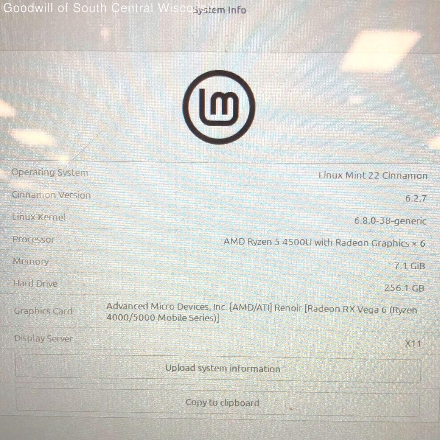 Dell Inspiron 7405 2n1/R5/8GB/256GB SSD/Cracked Screen/As-Is