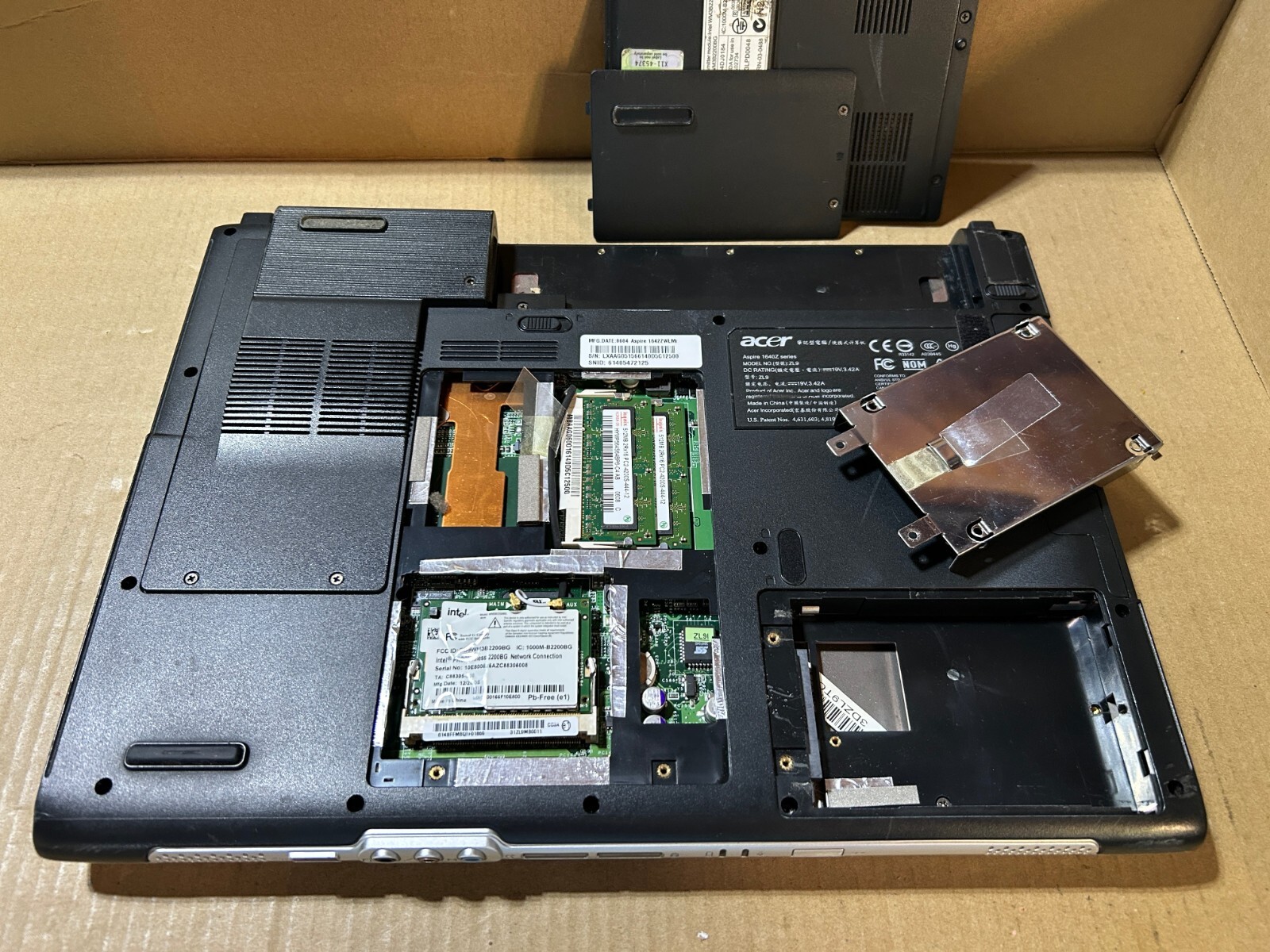 Used – Parts – Vintage – Acer Aspire 1640Z – Intel Pentium M – Centrino – 1GB