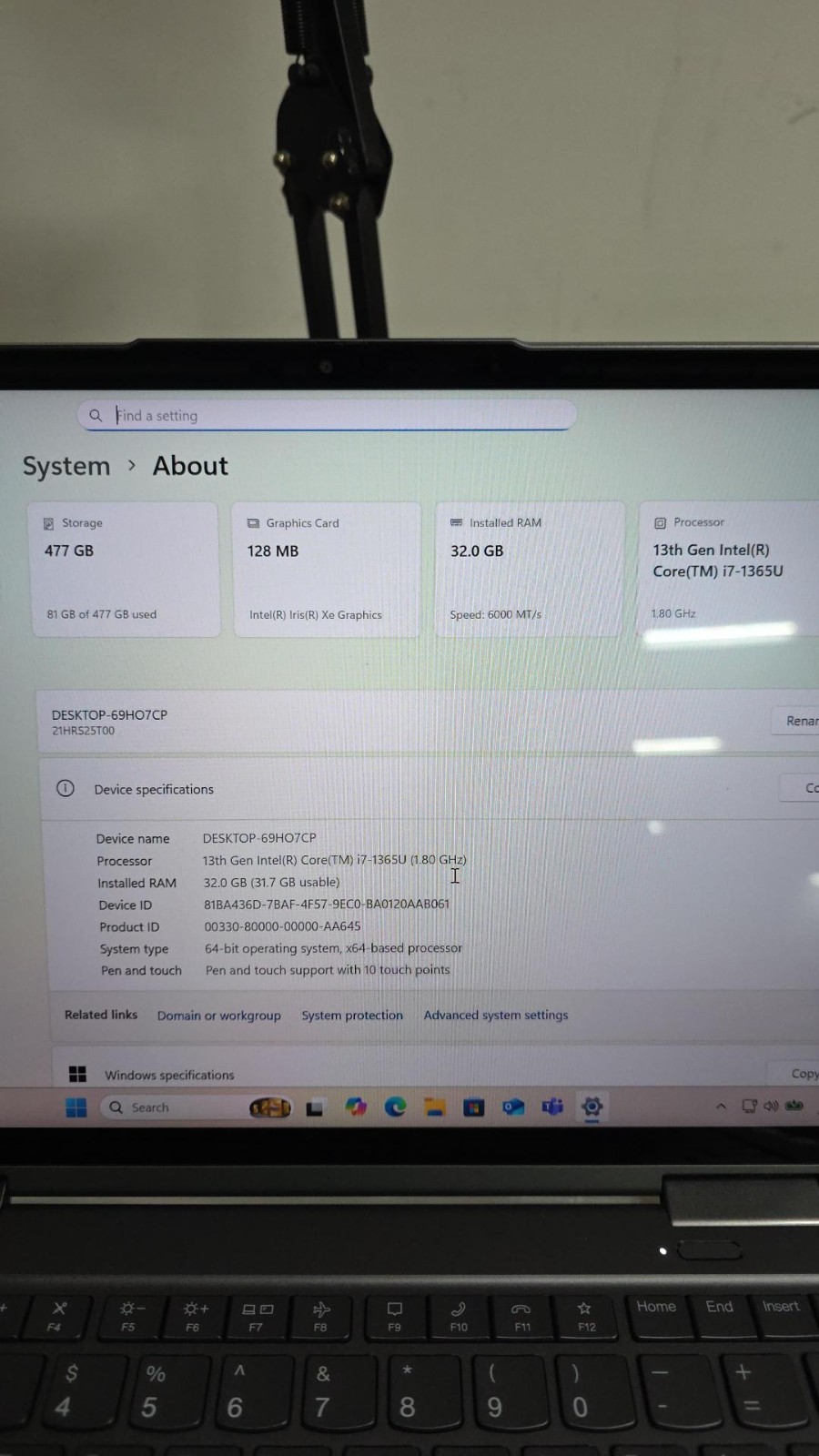 21HRS25T00 LENOVO THINKPAD X1 YOGA Gen8 i7-1270P vPro 32G DDR5 512GB SSD 11P