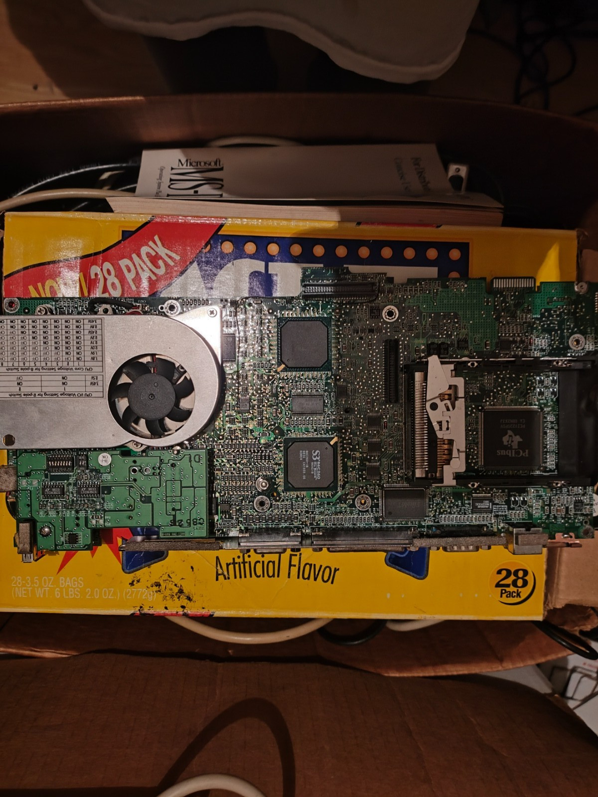 CLEVO 1200 Notebook Computer Motherboard AMDK6 350mhz CPU for Parts