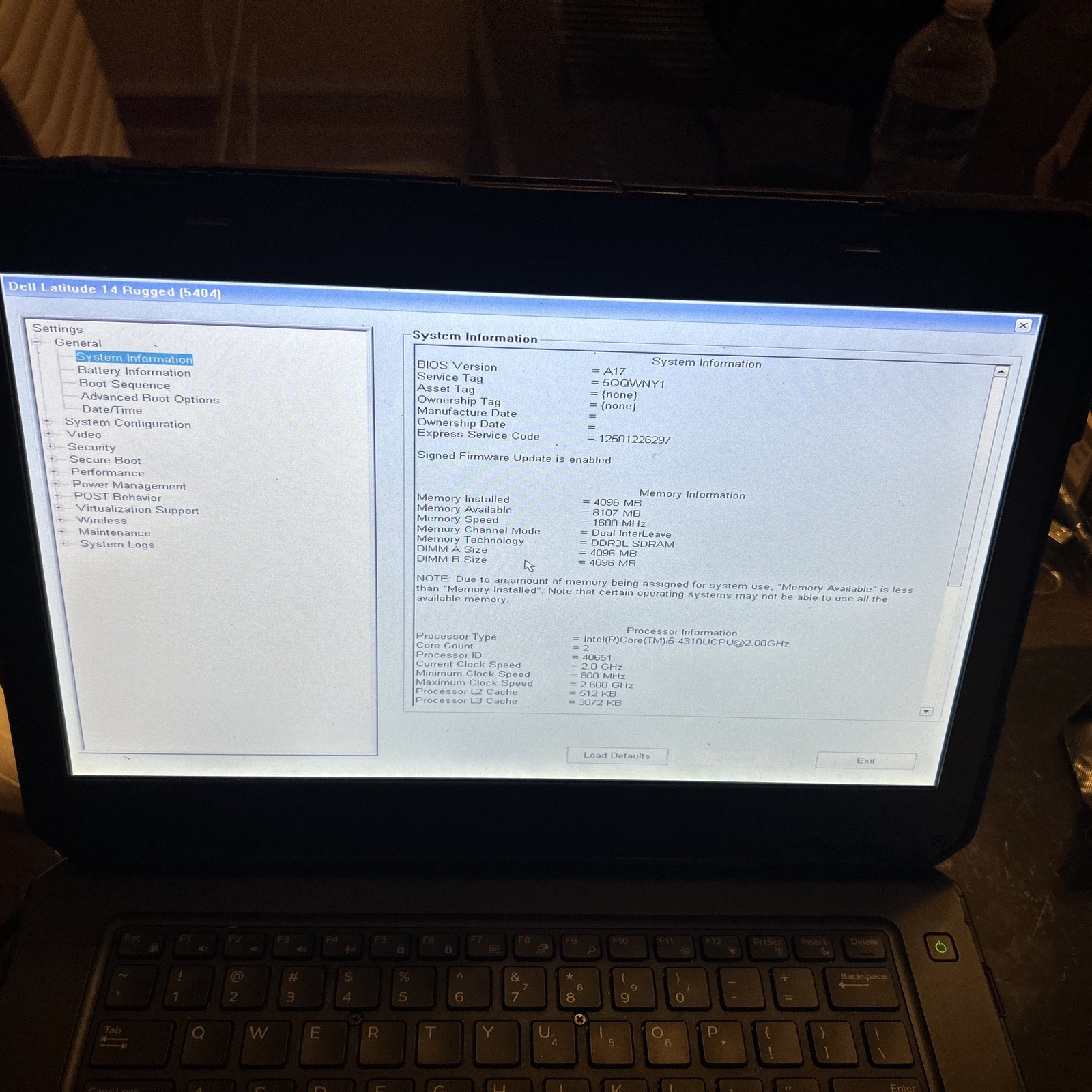 Dell Latitude 14 Rugged 5404 -14 Intel i5-4th Gen -256GB SSD -8GB RAM win 11 pro