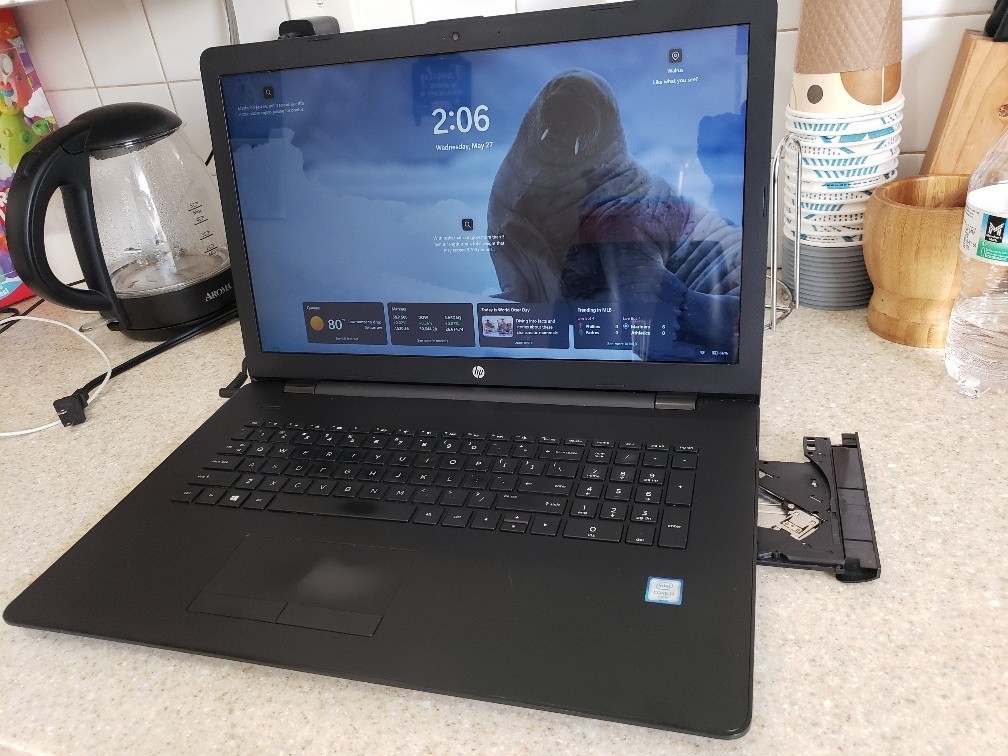 HP NOTEBOOK 17-BS037CL INTEL CORE i3-6006U 2.00GHZ 256GB SSD 8GB RAM WIN 11