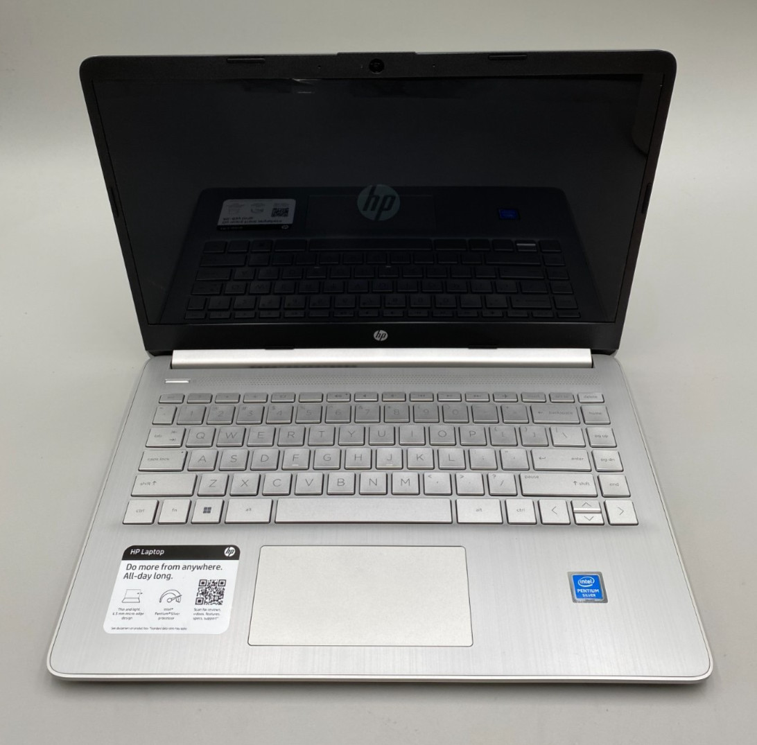 HP Laptop 14-DQ0057NR Pentium Silver N5030 1.1GHz 64GB eMMc 4GB DDR4 Silver B