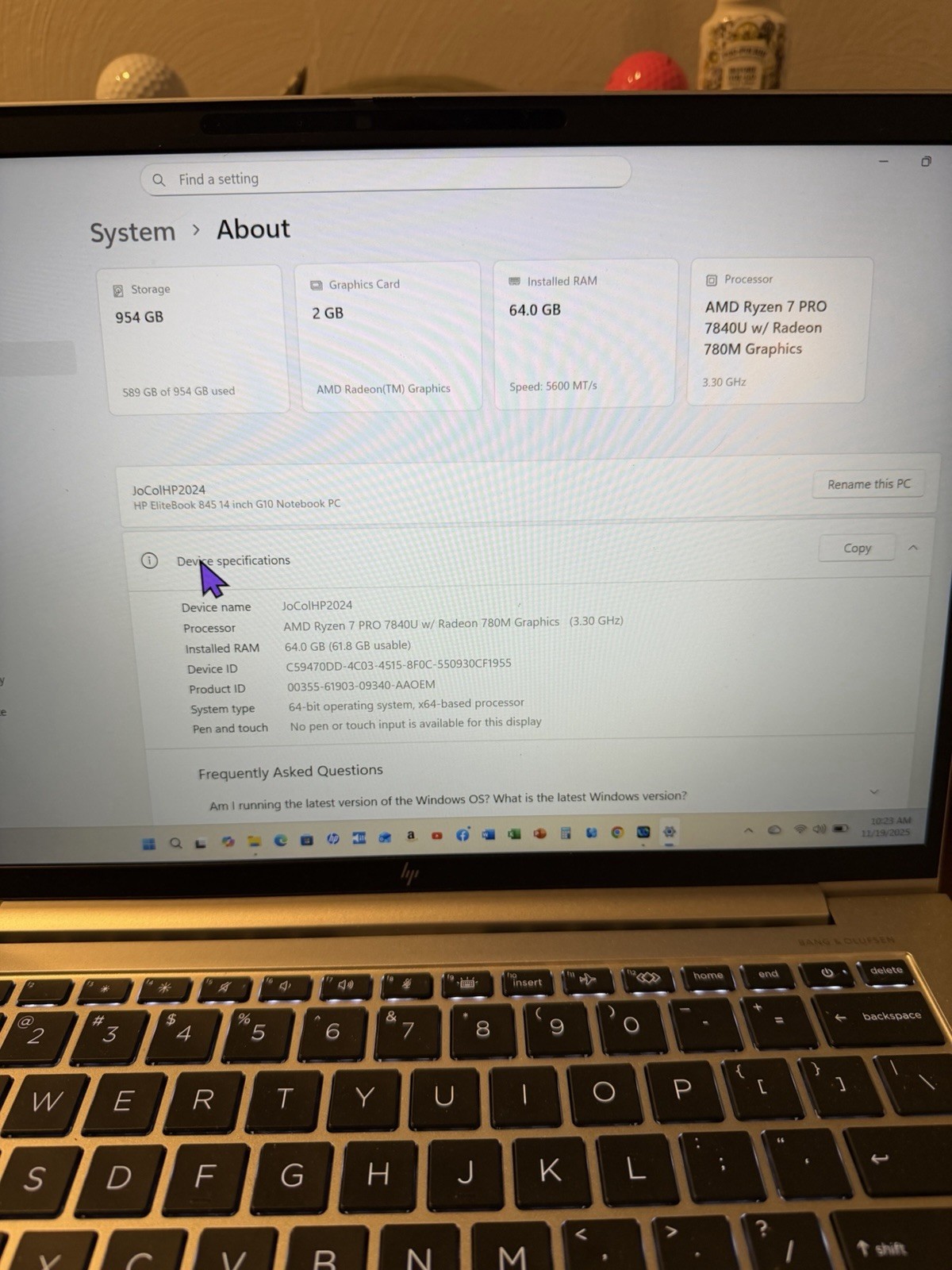 hp Elite Book AI Laptop ￼