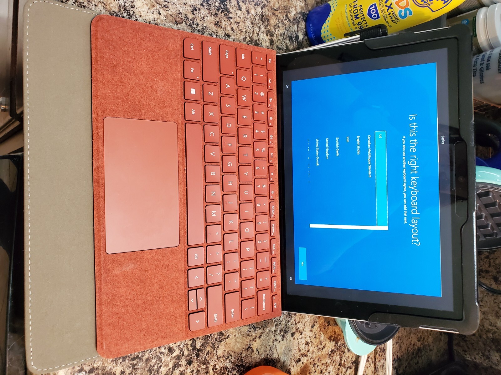Microsoft Surface Go 10″ 128GB Multi-Touch Wi-Fi Case And Keyboard