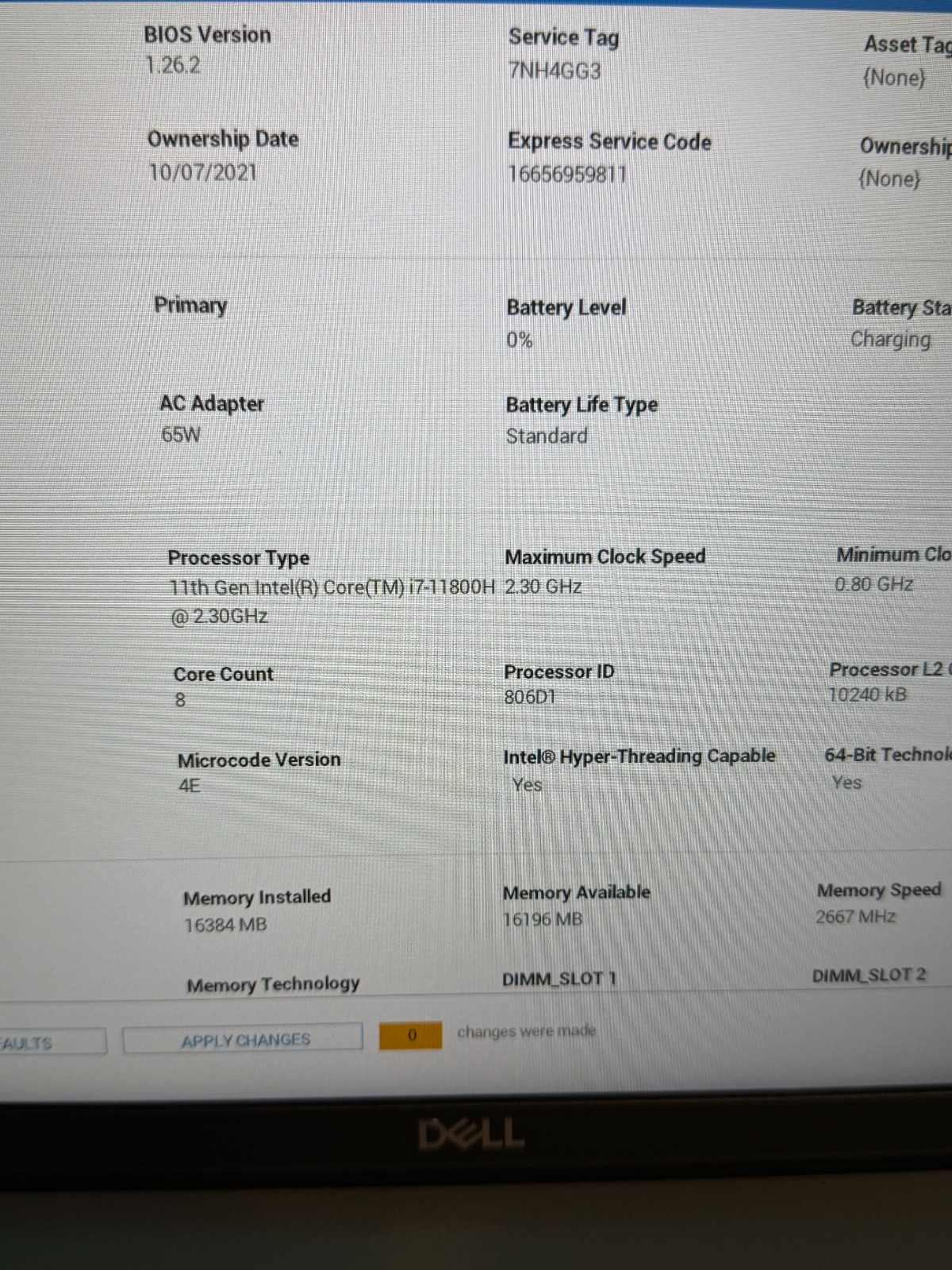 Lot of 6 Dell Precision 3561 I7-11850H @ 2.5GHz 16GB RAM NO SSD NVIDIA T600
