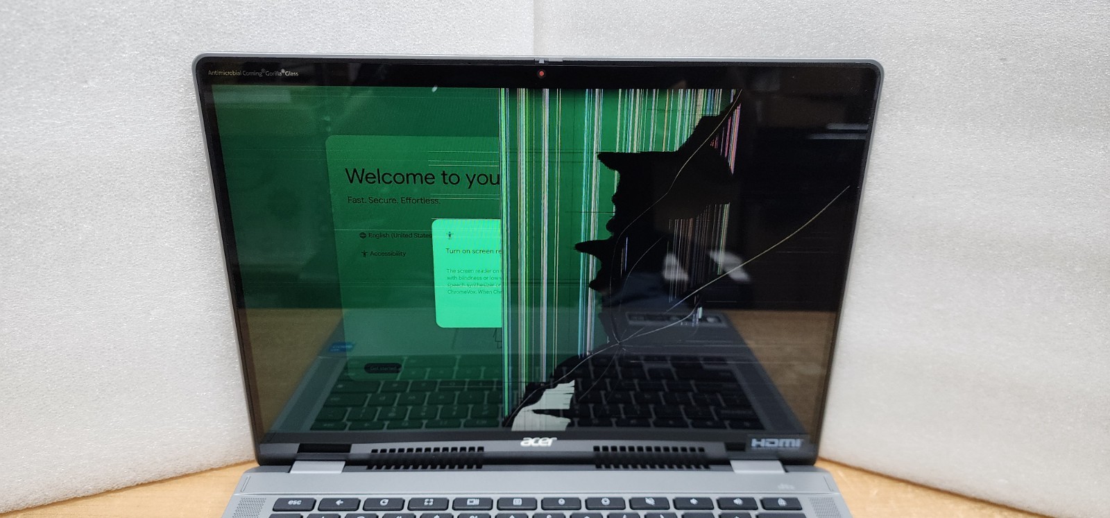 Acer Chromebook Spin 314 14″ 2-in-1 FHD – 8GB RAM – 128GB – FOR PARTS/REPAIR