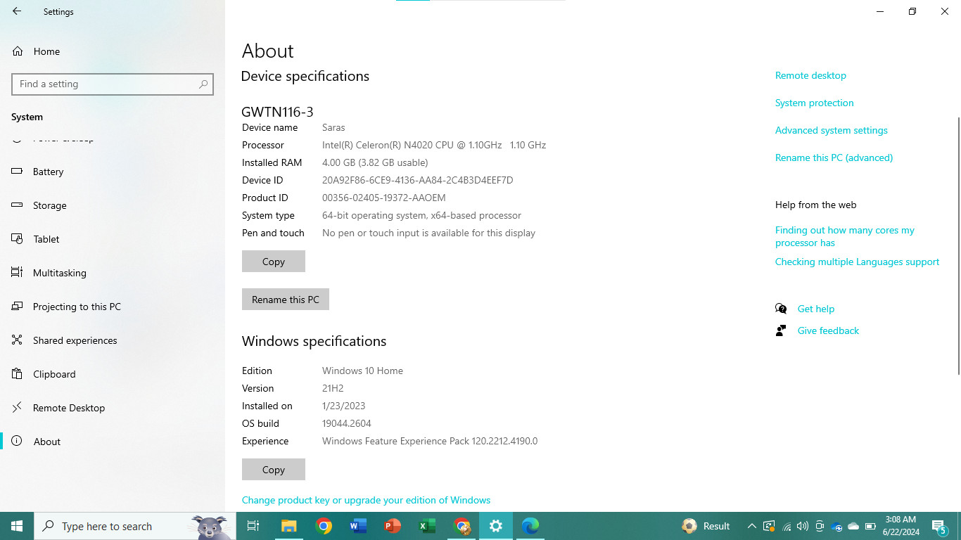 Gateway 11.6″ Ultra Slim Notebook, HD, Intel Celeron N4020, 64GB Storage, 4GB Me