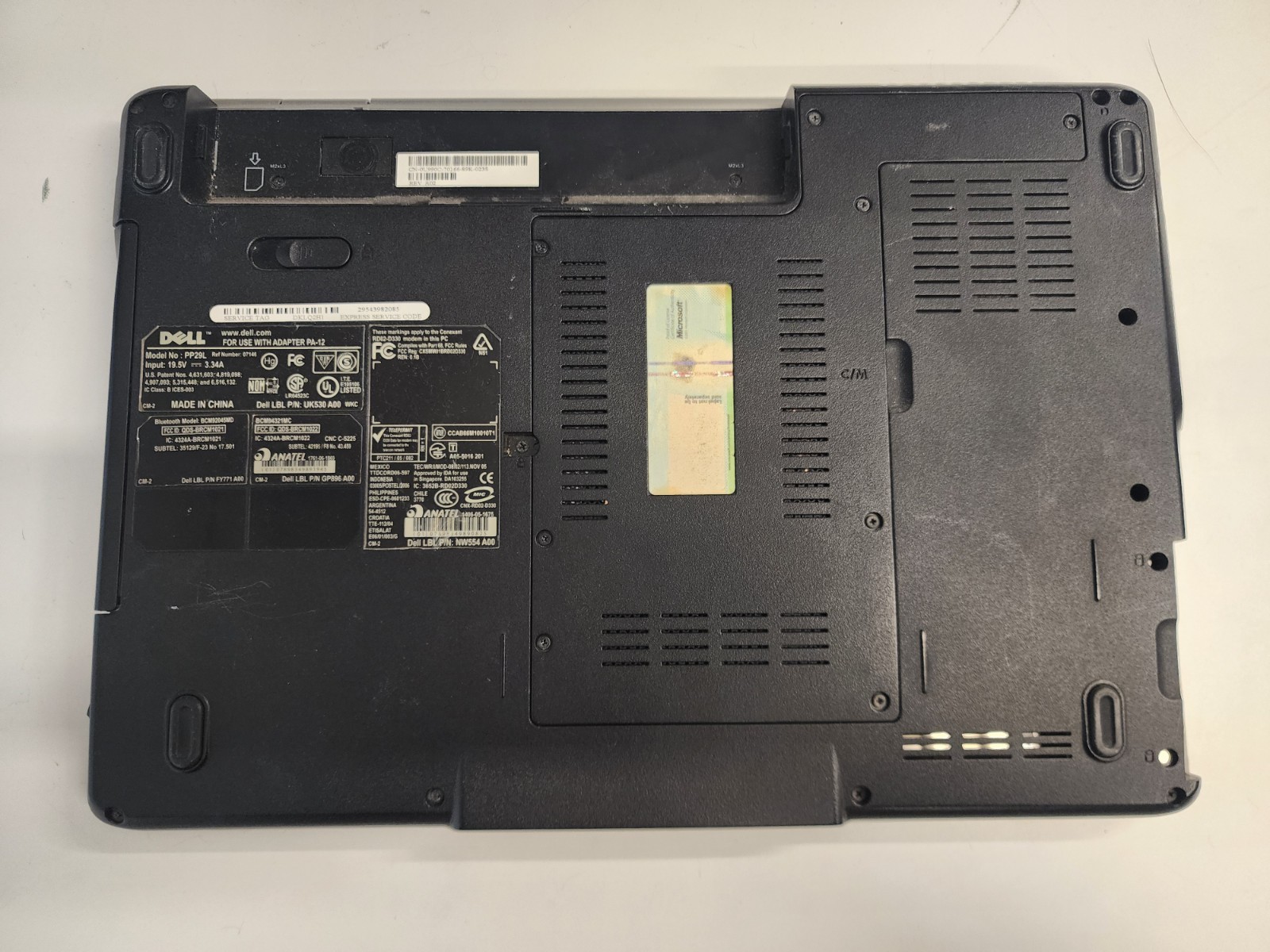 Dell Inspiron 1525 Intel Core 2 Duo 06FD 1.73GHz 4 GB Ram NO HDD No Batt