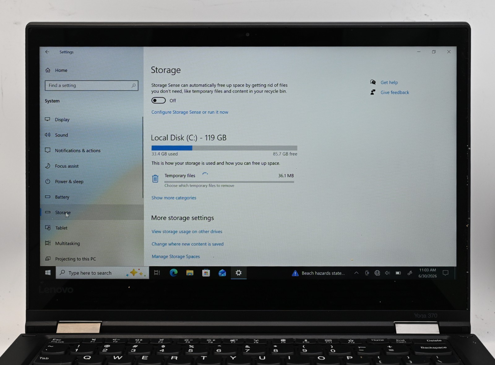 Lenovo Thinkpad Yoga 370 (2-in-1) i5-7200u 2.5GHz 8GB RAM 128GB SSD Windows 10 P