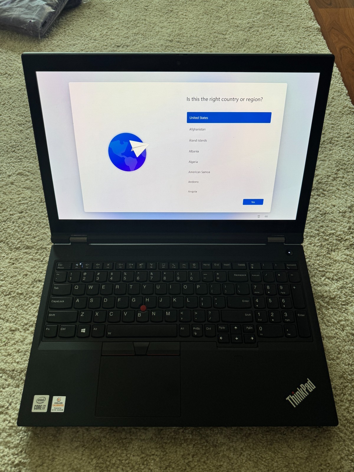 Lenovo ThinkPad P15 Gen 1 i7-10750H 32GB T1000 4K Touch 1.25TB W11 Pro w/Charger