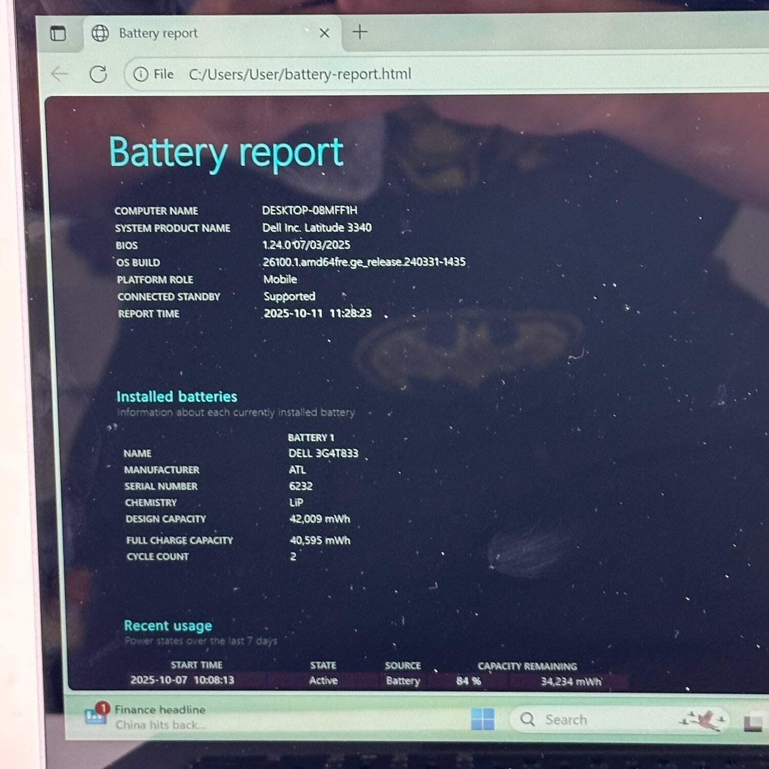 Dell Latitude 3340 13.3″ i5-1335U 1.3GHz 8GB RAM 256GB SSD