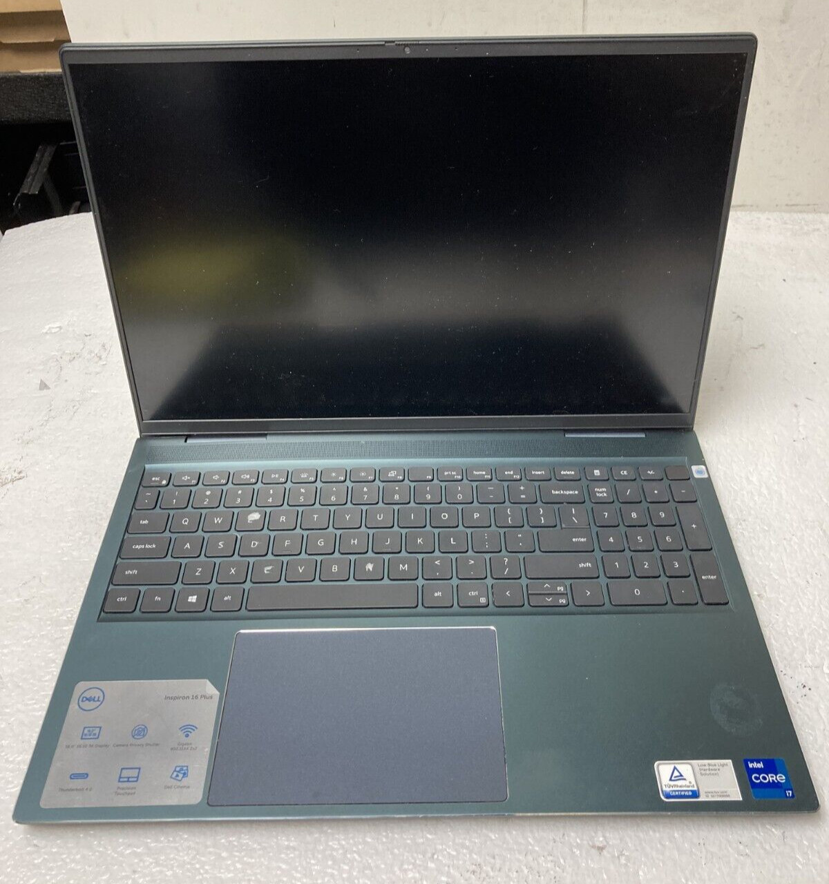Dell Inspiron 16 7610 Intel Core i7-11800H @2.30GHz 8GB RAM NO SSD No Power READ