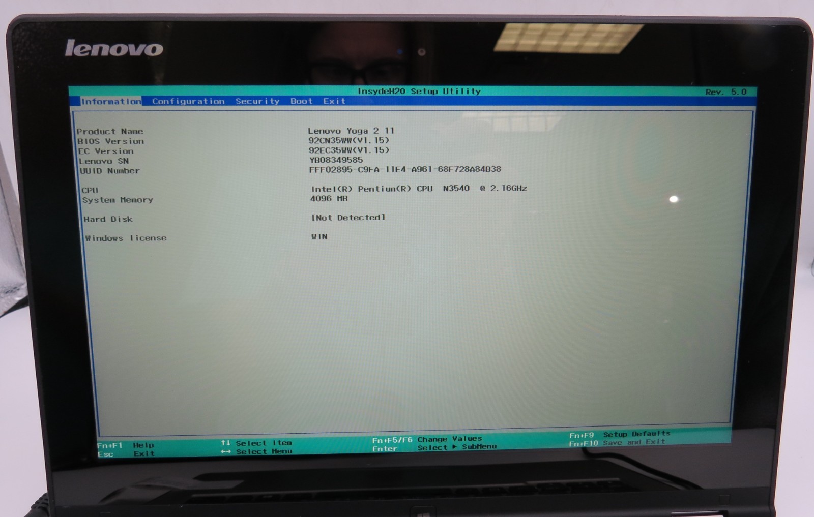 Lenovo Yoga 211-13″-Pentium-N3540@2.16GHz-4GB DDR3 RAM- NO OS-NO STORAGE