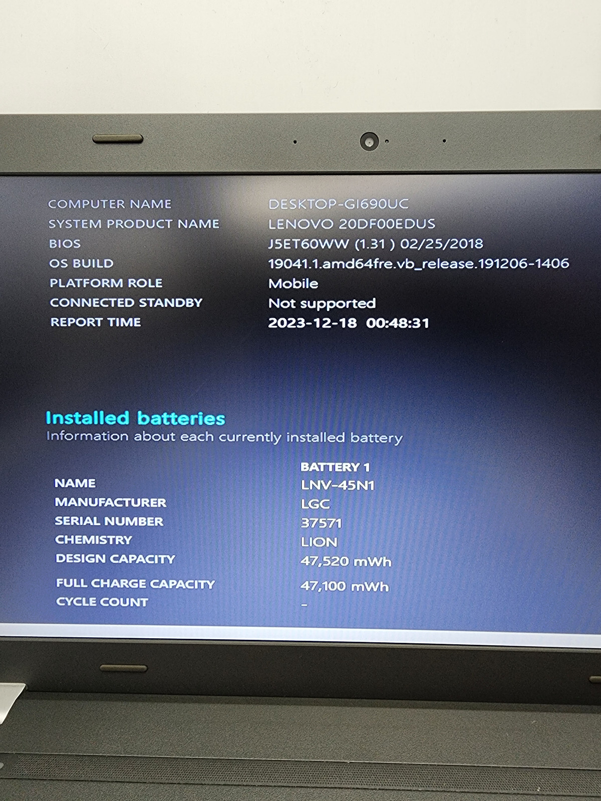 Lenovo ThinkPad E550 14″ i3-5005U 1.7GHz 8GB RAM 128GB HDD Win 10 Pro