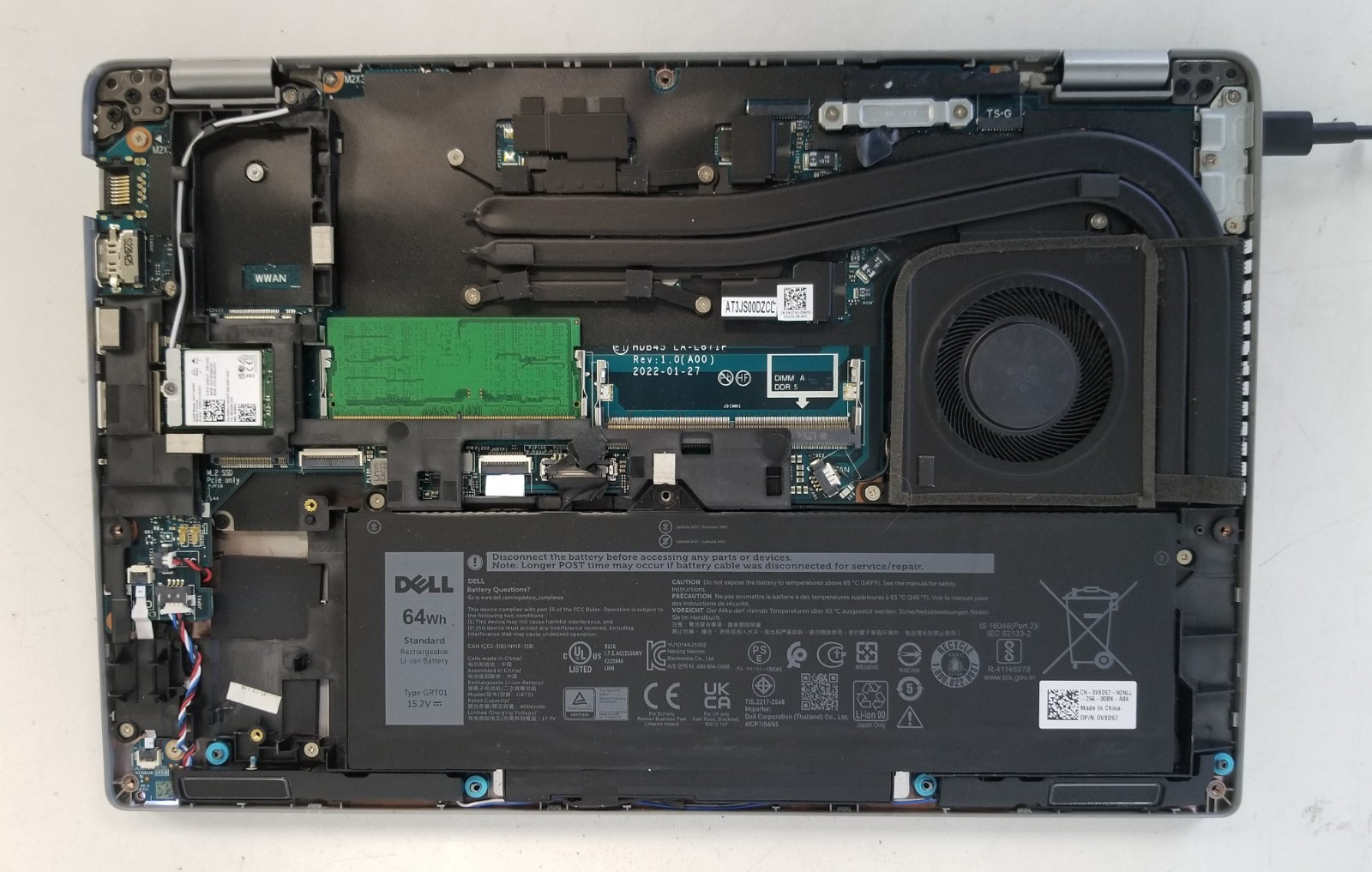 Dell Latitude 5431 14″ Intel i7-1270P 16GB DDR5 NO HDD NO OS