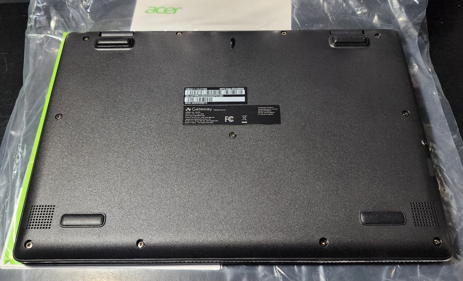 Acer Gateway Chromebook CB0311-1H-C1MX 11.6″Intel Celeron N4500 4 GB RAM-64GB