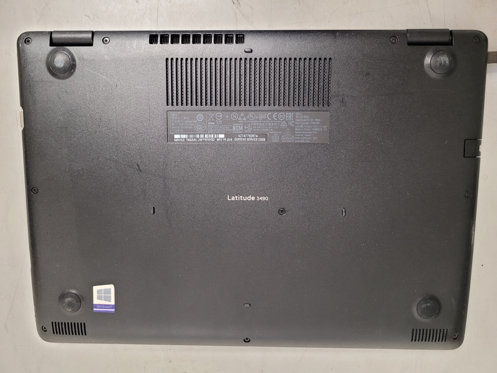 Dell latitude 3490 14″ i3-7020u 2.3ghz 8gb ram 128gb ssd w11p Used JMYWWS2