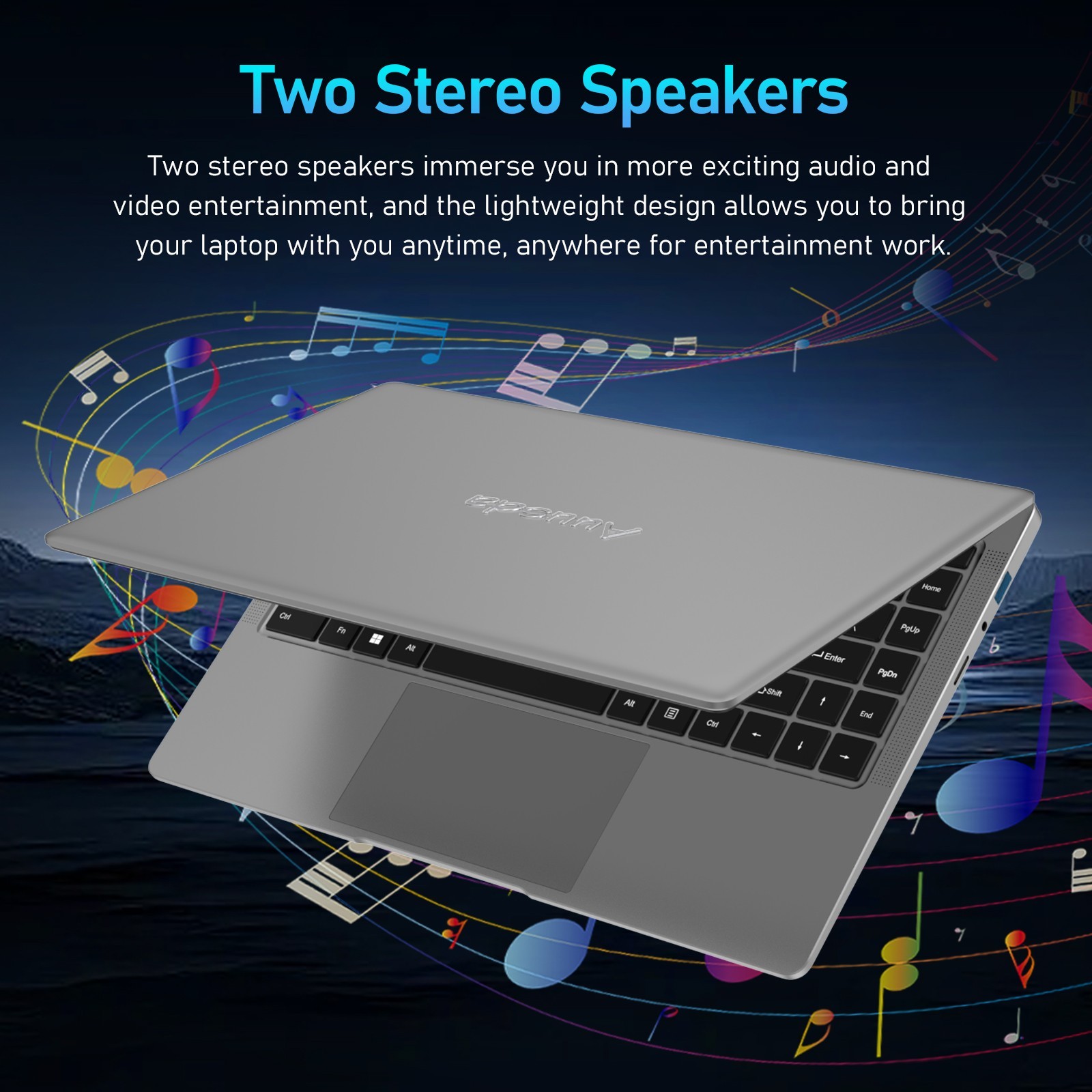 Auusda 14″ Laptop, Intel J4125, 8GB RAM, 512GB SSD, W11 for Student & Office